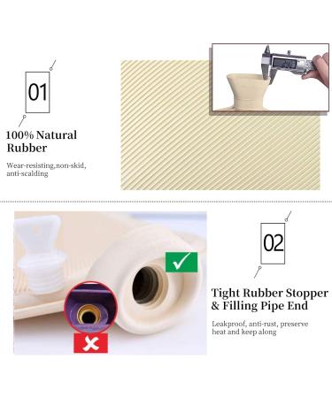 2L Cartoon Owl Blue and Pink Owl Hot Water Bottle with Cover - Foot Bed Warmer for Pain Relief and Hot Cold Therapy - 2 Pack - Buy Online on GoSupps.com