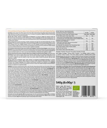 Amazon Brand - Mama Bear Apple Peach Banana Pear & Oat Purees with Organic Oatmeal Vegetarian 540g 90g (Pack of 6) - Buy Online on GoSupps.com