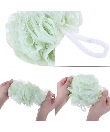 Exfoliating Bath Shower Sponge Loofahs Set - Khaki and Matcha Green 2-Pack - Buy Online on GoSupps.com
