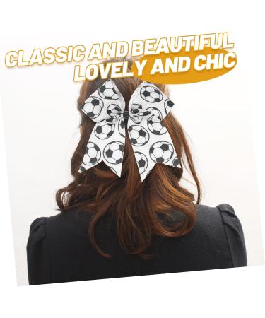 FRCOLOR Soccer Ribbon Kid Hair Ties Elastic Ponytail Holders Kids Hair Ties Soccer Bows for Girls Cute Hair Ties Stretchy Hair Ties Tie The Head Child European and American Thread Webbing - Buy Online on GoSupps.com