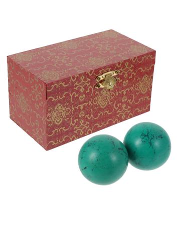 Tovinanna 4 pieces of turquoise handball relax finger gift hand exercise balls home decor apartment furnishings gifts the gift creative spheres turquoise balls stress relief