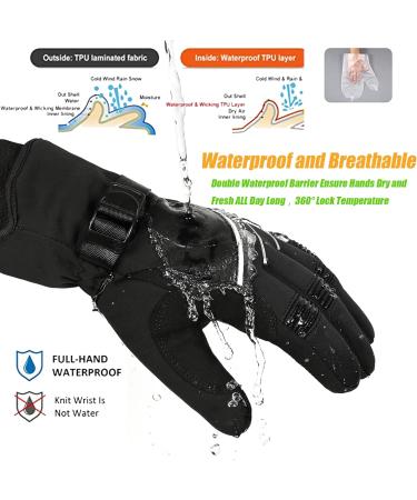 Buy Bikingmoreok Winter Gloves -30 F | Waterproof Touchscreen Ski Gloves for Men | Windproof Cycling & Motorcycling Gear - Buy Online on GoSupps.com