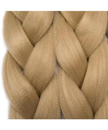 Tess Braids Extensions - 60 cm Jumbo Kanecalon Kunsthaar Hair Braids (Medium Blonde #24) for Box Braids - 100g/Bundle (1 Piece) - Buy Online on GoSupps.com