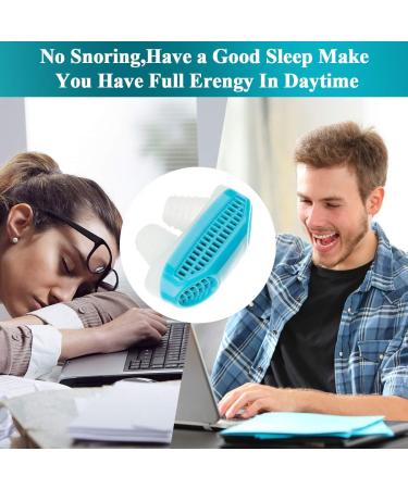 2 in 1 Nasal Vents Clip for Snoring - Anti-Snoring Device for Men and Women - CPAP Users - Blue - Buy Online on GoSupps.com
