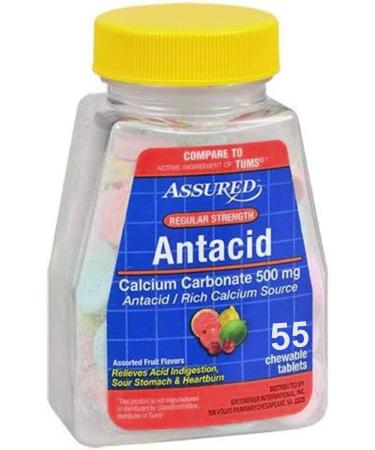 Assured Anti-Acid with Calcium Regular 60 Chewable Tablets