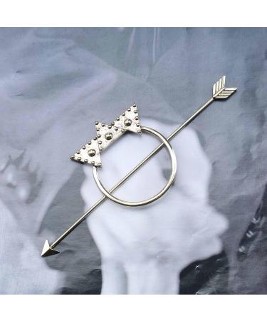 Yheakne Antique Arrow Circle Hair Slide Clip Barrette Geometric Hair Stick Holder Pin Vintage Hair Slide Bun Holder Alloy Hair Clip Metal Decorative Hair Accessories for Women and Girls (Gold) - Buy Online on GoSupps.com