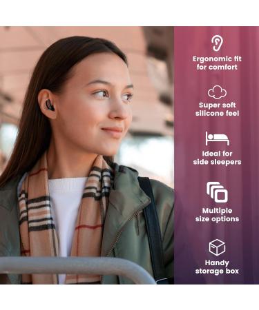 WLSCTY Noise Cancelling Ear Plugs for Sleeping - 2 Pairs Reusable Soft Silicone Earplugs for Soundproof 30db Noise Reduction - Buy Online on GoSupps.com