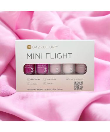 Dazzle Dry Mini Flight 5 Mini Lacquers - Best of Pinks - Buy Online on GoSupps.com