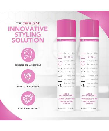 TRI Design Haircare Bundle: Aerogel Volumizing & Flexible Hold Hairspray + Covert Control Fast-Drying & Humidity-Resistant Hairspray For All Hair Types Lightweight & Non-Sticky Finish - Buy Online on GoSupps.com