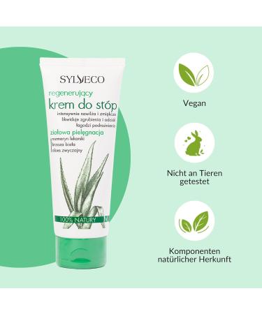 SYLVECO Regenerating Foot Cream - Vegan Natural Cosmetics for Men & Women | 75ml - Ideal for Healthy Feet - Buy Online on GoSupps.com