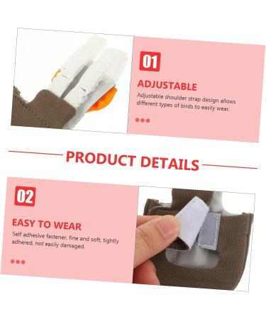 PopetPop 5-Pack Flying Bird Diapers for Cockatiels - Neoprene Suit for Small Birds | 20x11cm | Comfortable & Stylish - Buy Online on GoSupps.com