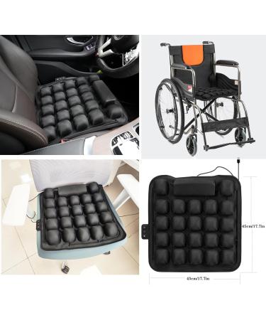 YUNYEUNG Electric Massage Wheelchair Cushions for Pressure Relief and Ulcer Prevention - Pain Relief Air Seat Cushion for Extended Sitting - Buy Online on GoSupps.com