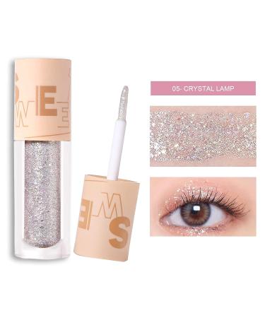 5PCS Korean Liquid Glitter Eyeshadow Set - Shimmer Metallic Makeup for High Pigmented, Long Lasting Eye Crystals - Buy Online on GoSupps.com
