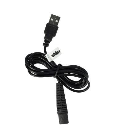 vhbw charging cable compatible with Braun Series 3 345s 350cc 340s-5 345s-4 345s-5 350 shaver - power cable 120 cm