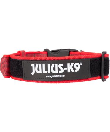 Shop Julius-K9 100HA-K-R-2015 Adjustable K9 Neck Band - Red-Gray with Handle Safety Closure 38-53 cm - International Shipping - Buy Online on GoSupps.com