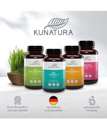 Buy Kunatura Organic Barley Grass Tablets - 300 High-Dose 500mg - Made in Germany - 100% Pure - International Shipping Available - Buy Online on GoSupps.com
