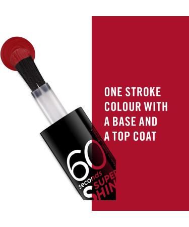 Rimmel 60 Seconds Super Shine 713-Strawberry Fizz COSRIM969 Strawberry Fizz 8 ml (Pack of 1) - Buy Online on GoSupps.com