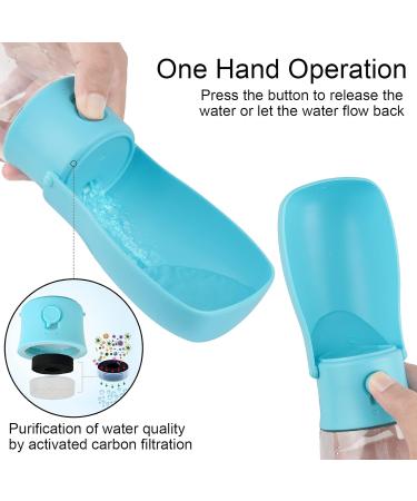 Portable Dog Water Bottle - Travel-Friendly Pet Water Dispenser & Crotch Bag for Hiking & Outdoor Adventures - Blue - Buy Online on GoSupps.com