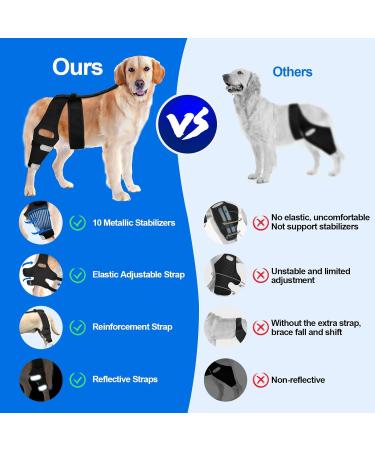 OaheLake Dog Knee Brace for Torn ACL Hind Leg Dog Hip Shoulder Elbow brace Support Dogs with ACL CCL Cruciate Ligament Injuries Patella Dislocation or Osteoarthritis for Both Back and Front Legs Small - Buy Online on GoSupps.com