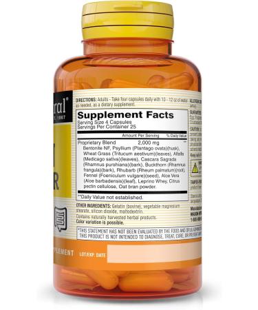 MASON NATURAL Herbal Colon Cleanser - Boost Digestive Health Detox & Healthy Bowel Function - 100 Capsules - Shop Internationally - Buy Online on GoSupps.com