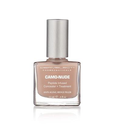 Dermelect Camo-Nude Nail Treatment Base Coat with Keratin Protein Peptides - Strengthening and Smoothing Formula for Nail Ridges and Yellowing Nails - 0.4 oz - Buy Online on GoSupps.com