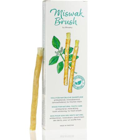 Blissany Siwak SWAK Miswak Toothbrush - Traditional Arabian Wooden Toothbrush for Natural White Teeth (5pcs) - Buy Online on GoSupps.com