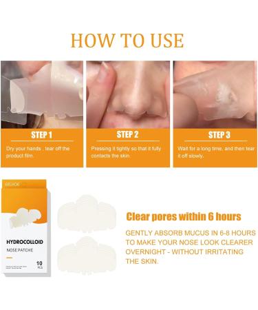 10pcs Hydrocolloid Blackhead Removal Patches | Deep Cleansing Pore Strips for Face, Nose, and Pores | Dermatologist Approved | Overnight Use - Buy Online on GoSupps.com