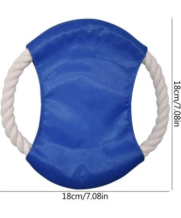 Forreen Dog Frisbee Set - Natural Cotton Rope Pet Flying Disc Toy (4 Pack) | Non-Toxic & Durable | Ideal for Training & Outdoor Play - Buy Online on GoSupps.com
