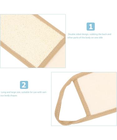 NOLITOY Egyptian Loofah Natural Exfoliating Back Scrubber for Shower | Luffa Back Scrubbers in Beige International Shipping Available - Buy Online on GoSupps.com