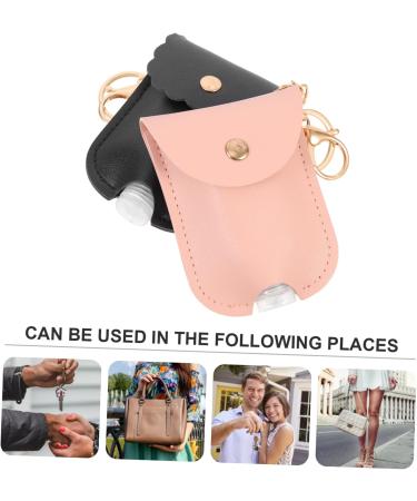 Shop Minkissy 6 STK PU Leather Key Ring Pendants & Travel Bottles | Hand Soap & Disinfectant Containers - International Shipping Available - Buy Online on GoSupps.com