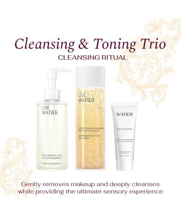 Watier Cleansing & Toning Trio Skincare Holiday Gift Set Cleansing & Toning Ritual Removes Makeup & Deeply Cleanses The Ultimate Sensory Experience All Skin Types - Buy Online on GoSupps.com