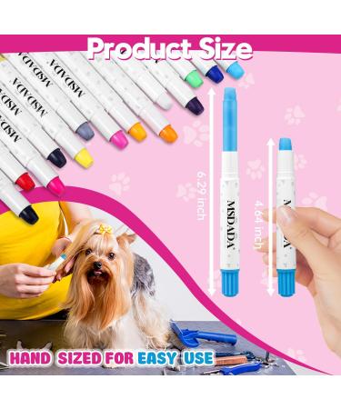 MSDADA 14 Colors Dog Hair Dye Chalk - Safe Temporary Color for Dogs, Cats, and Horses - Buy Online on GoSupps.com