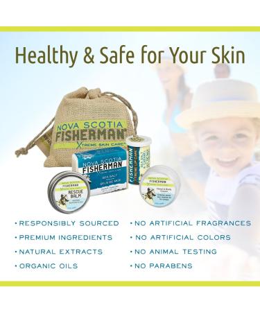 Buy Stem to Stern Pack - Natural Mini Soap Lip Balm Hand & Body Cream Rescue Balm | Made with Nova Scotia Sea Kelp | International Shipping - Buy Online on GoSupps.com