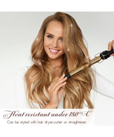 14 Pcs 18.5 Clip in Hair Tinsel Kit - Heat Resistant Glitter Extensions for Women, Girls, Kids - Black Fairy Sparkle Strands - Festival Hair Accessories - Buy Online on GoSupps.com