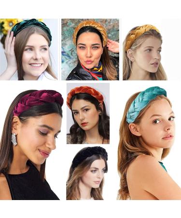 scicent Headbands for Girl's Hair Velvet Girls School Headband Fashion No Slip Head Band Hair Band hair Accessories for Women Girls Hair Accessories - Orange - Buy Online on GoSupps.com