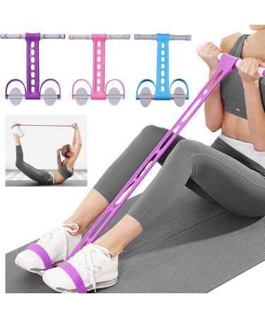 Yoga Pedal Resistance Band - Home Gym Exercise Equipment for Arms & Abs Purple - Buy Online on GoSupps.com