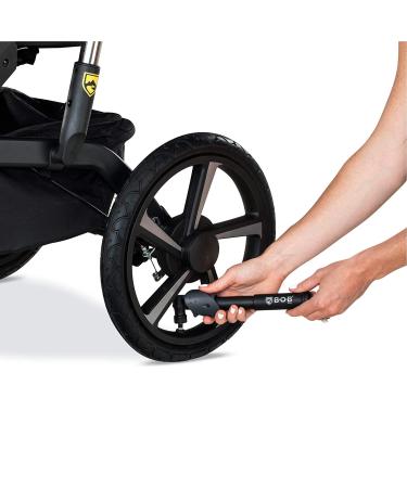 BOB Gear Handlebar Console & Tire Pump for Single Jogging Strollers - Black Deluxe - Buy Online on GoSupps.com