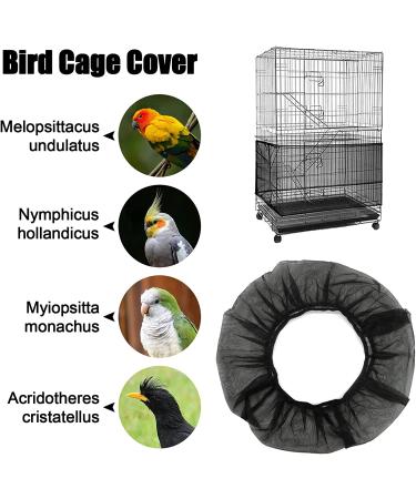 Adjustable Bird Cage Cover Seed Feather Catcher for Parakeet Macaw - 2 Pack - Buy Online on GoSupps.com
