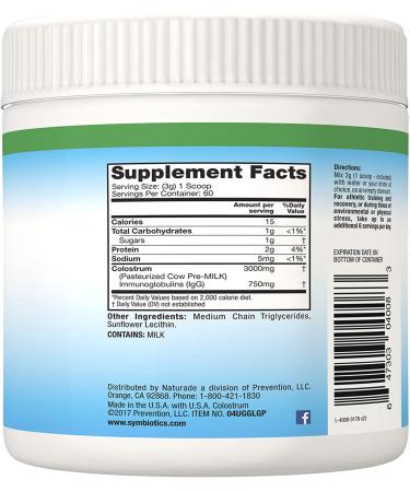 Buy Symbiotics Colostrum Plus Powder 6.3 oz - Boost Immunity & Wellness - Buy Online on GoSupps.com