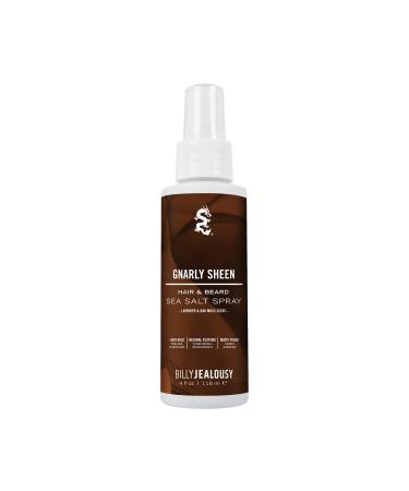 Billy Jealousy Sea Salt Spray Texturizing and Volumizing Hair Spray for All Hair Types and Beard Lengths Gnarly Sheen 4 Fl Oz (Pack of 1)