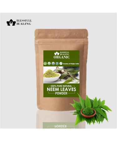 Blessfull Healing Organic 100% Pure Natural Neem Leaves Powder | 100 Gram / 3.52 oz 1 count (Pack of 1) - Buy Online on GoSupps.com