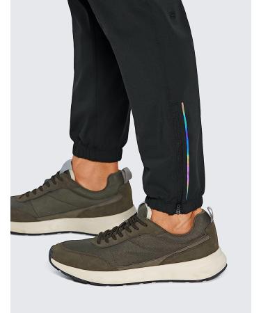 CRZ YOGA Men's 4-Way Stretch Golf Joggers with Pockets - 30 inch Large Black - Versatile Athletic Pants for Work, Gym, and Hiking - Buy Online on GoSupps.com