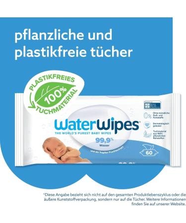 Buy Waterwipes Plastic-Free Cleaning Towels for Babies | 1080 Pieces 99.9% Water-Based Hypoallergenic for Sensitive Skin - Buy Online on GoSupps.com