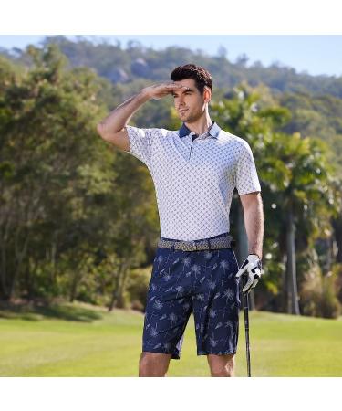 Men's Dry Fit Short Sleeve Golf Shirt, Moisture Wicking Polo - White, Large - Buy Online on GoSupps.com
