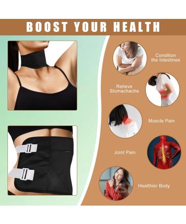 Reusable Castor Oil Pack Wraps - 2 Piece Kit for Abdominal & Neck Relaxation | Adjustable & International Shipping - Buy Online on GoSupps.com