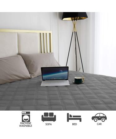 Waterproof Pet Blanket 82x102 Inch Darkgrey | Anti-Slip Back for Furniture Bed Couch Sofa | Ameritex (Pack of 1) - Buy Online on GoSupps.com