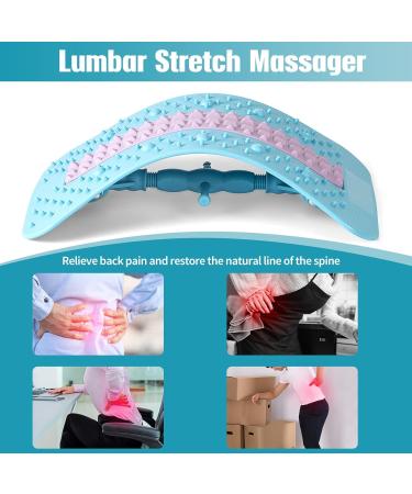 Buy Dasking Back Extensor - Ultimate Back Massage Device for Pain Relief & Posture Correction | Lumbar Support Trainer (Blue) - Buy Online on GoSupps.com