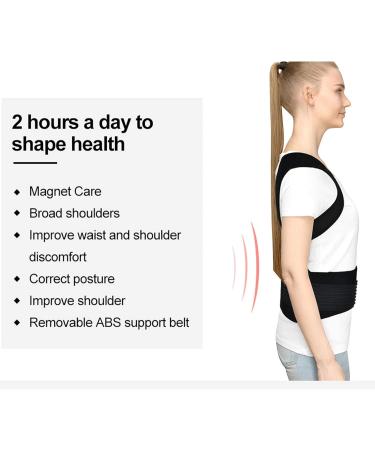 Magnetic Self-Heating Vest for Back Support & Posture Correction | Slimming Thermal Belt (Size: X-Large) - Buy Online on GoSupps.com