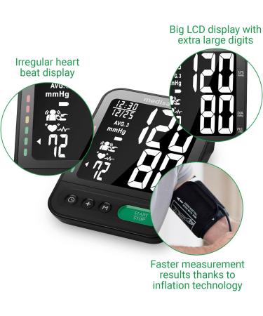 Medisana BU 582 Upper Arm Blood Pressure Monitor - Accurate BP & Pulse Measurement Memory Function Irregular Heartbeat Detection Large Readable Display | Shop Internationally! - Buy Online on GoSupps.com