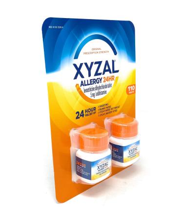 Xyzal Allergy 24 Hour Antihistamine 5mg 110 Tablets
